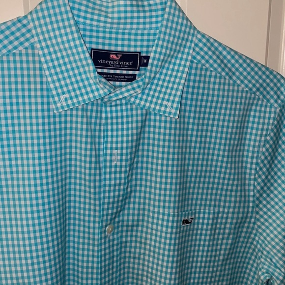 Vineyard Vines Button Down Teal - Picture 2 of 2